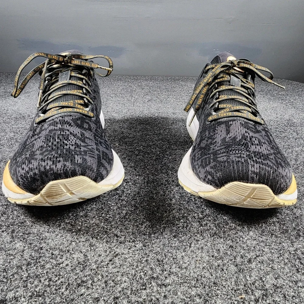 ASICS Gel-Nimbus 22 Tokyo Running Shoes Mens 10.5 Black Gold 1011B065 Special Ed